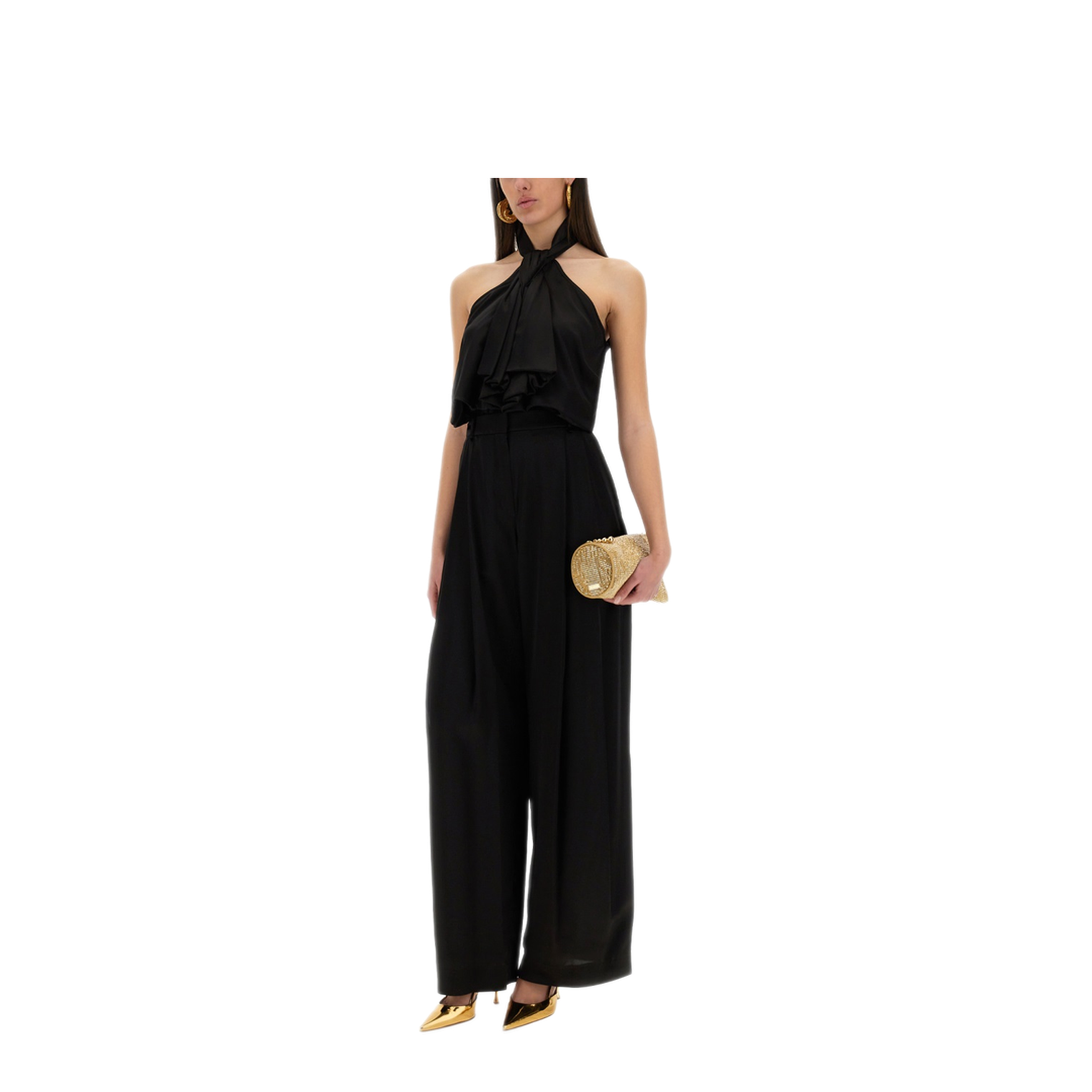 MAYFEYR - NINA RICCI - Wide Leg Pants With Pleat - 25PCPA002VI0530U9000