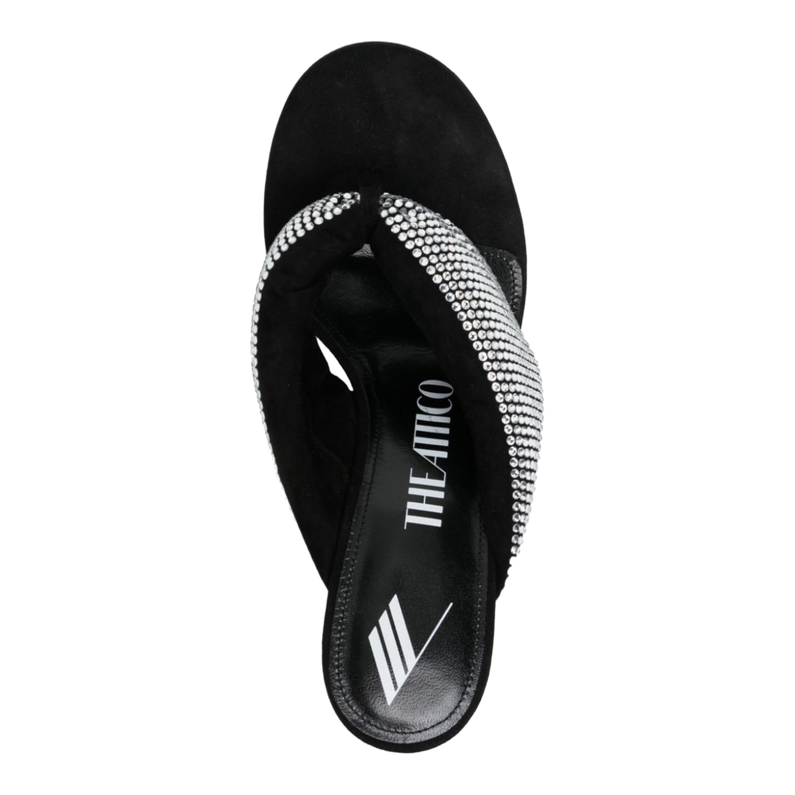 Rhinestone Embellished Thong Sandals
