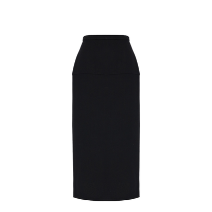 Black Wool Skirt