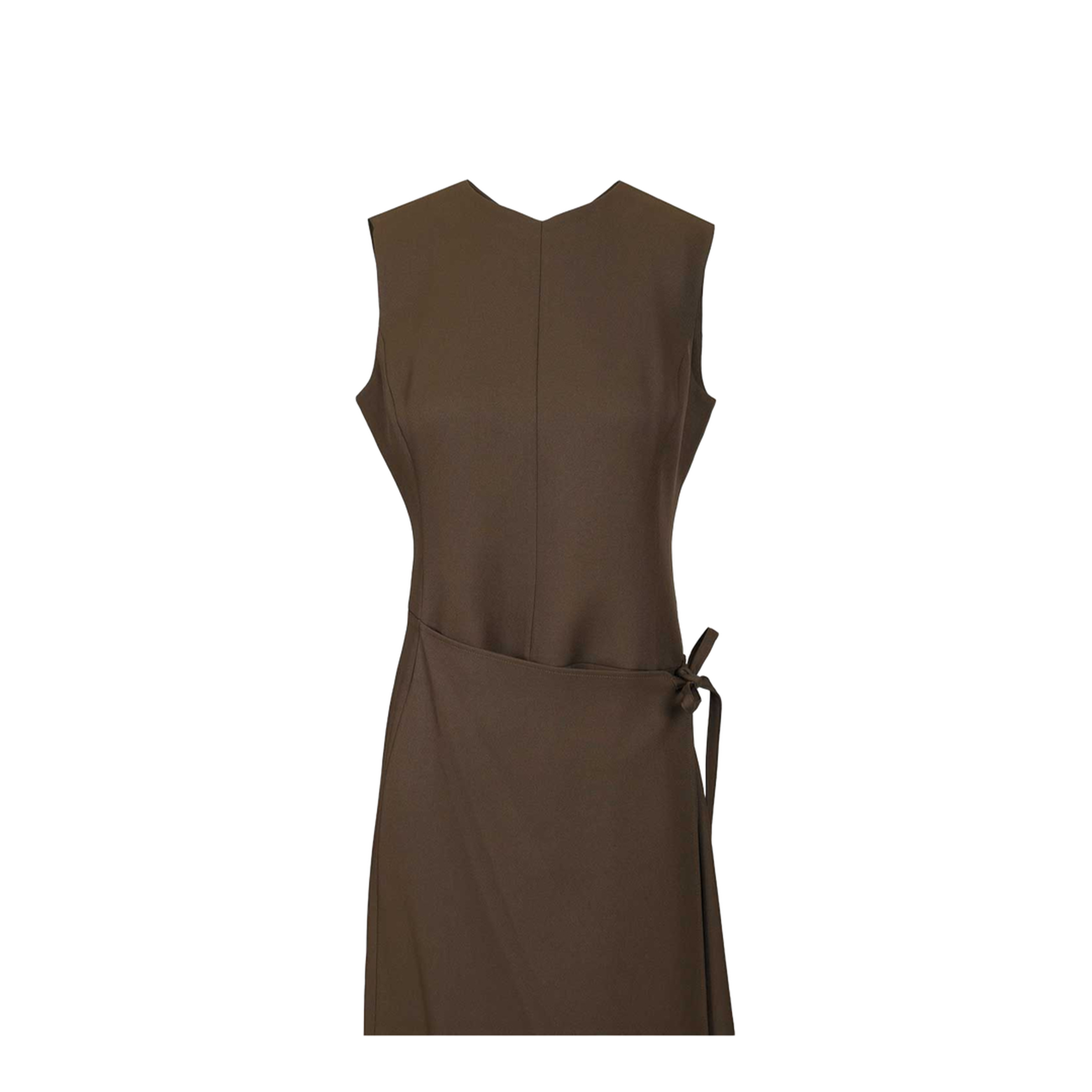 Twill Wrap Dress