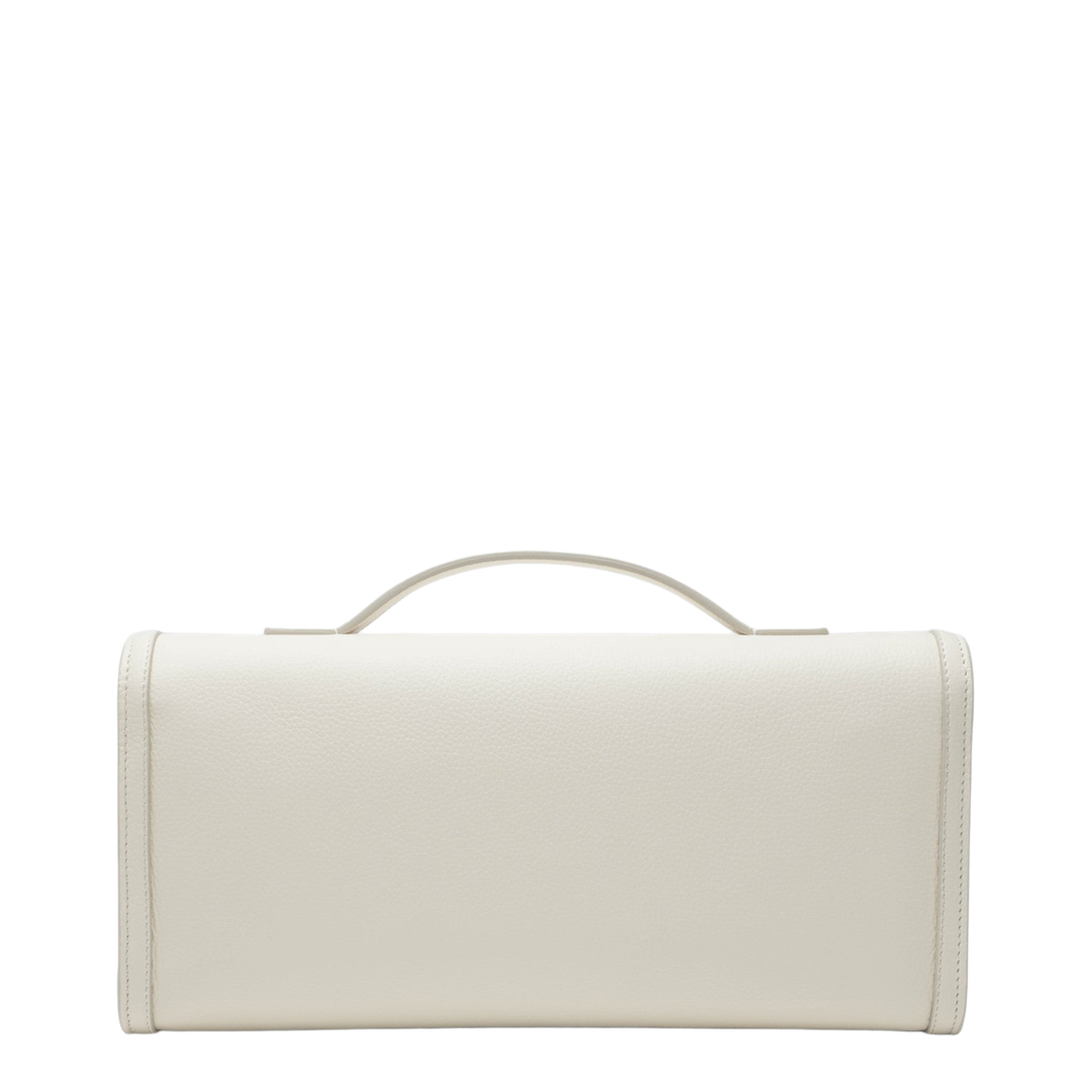 Belle Vivier Clutch - Ivory/White
