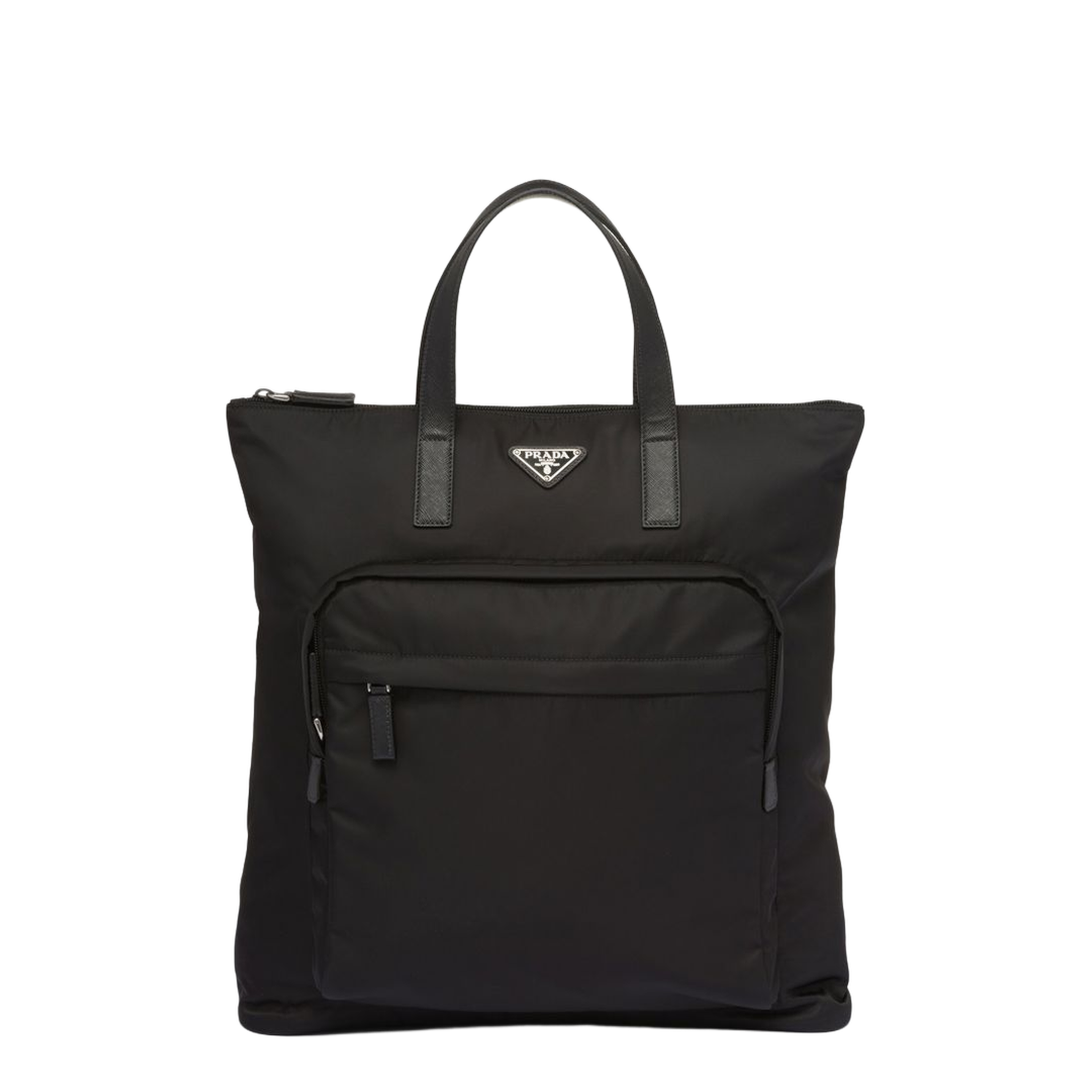 Black Re-Nylon shopping bag