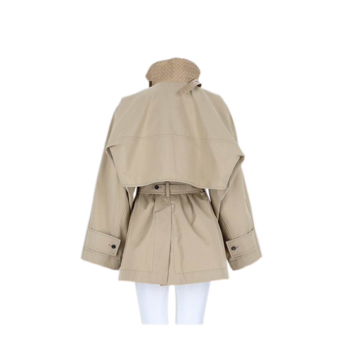 Beige Cotton Trench Coat