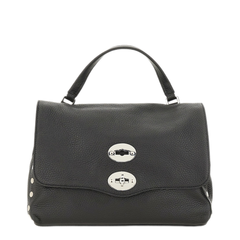 Postina Small Calfskin Handbag - Black