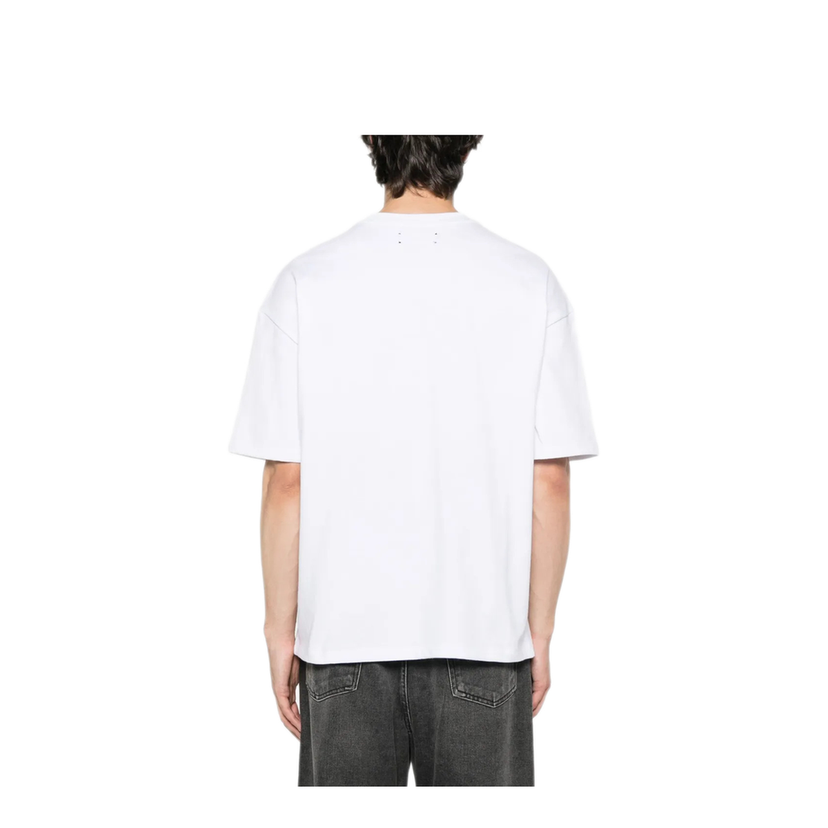 MAYFEYR - Amiri - Crewneck T Shirt With Embroidered Logo - AMJYTE1233100