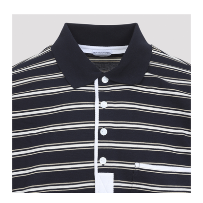 MAYFEYR - Bottega Veneta - Stripes Piquet Polo - 871384V6P80