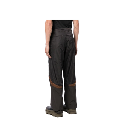 Panelled Straight-Leg Cargo Trousers