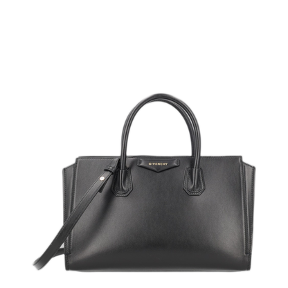 Antigona Small Calfskin Handbag - Black