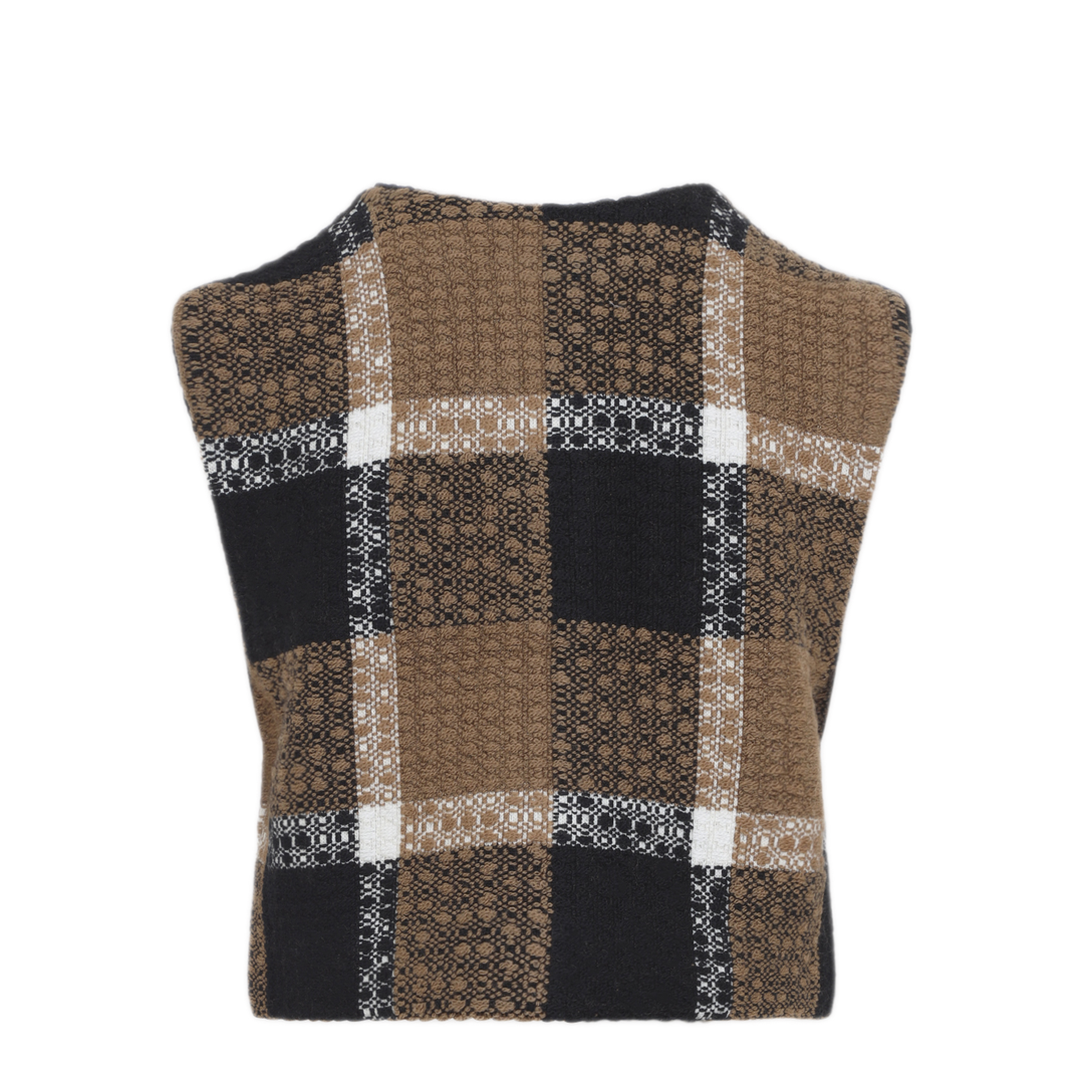MAYFEYR - Celine - Cardigan Gds1 White Black Camel - RV1Q84J31GDS1