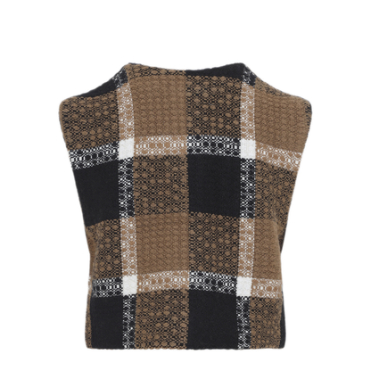 MAYFEYR - Celine - Cardigan Gds1 White Black Camel - RV1Q84J31GDS1