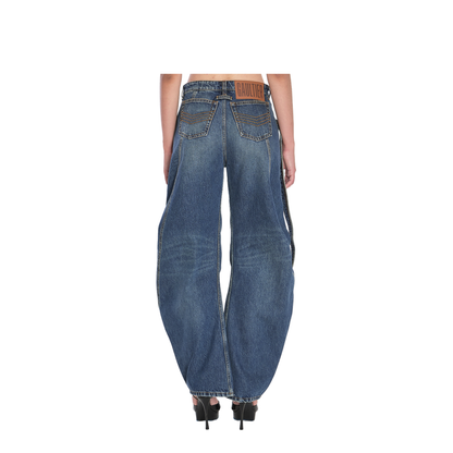 Strap jeans in denim