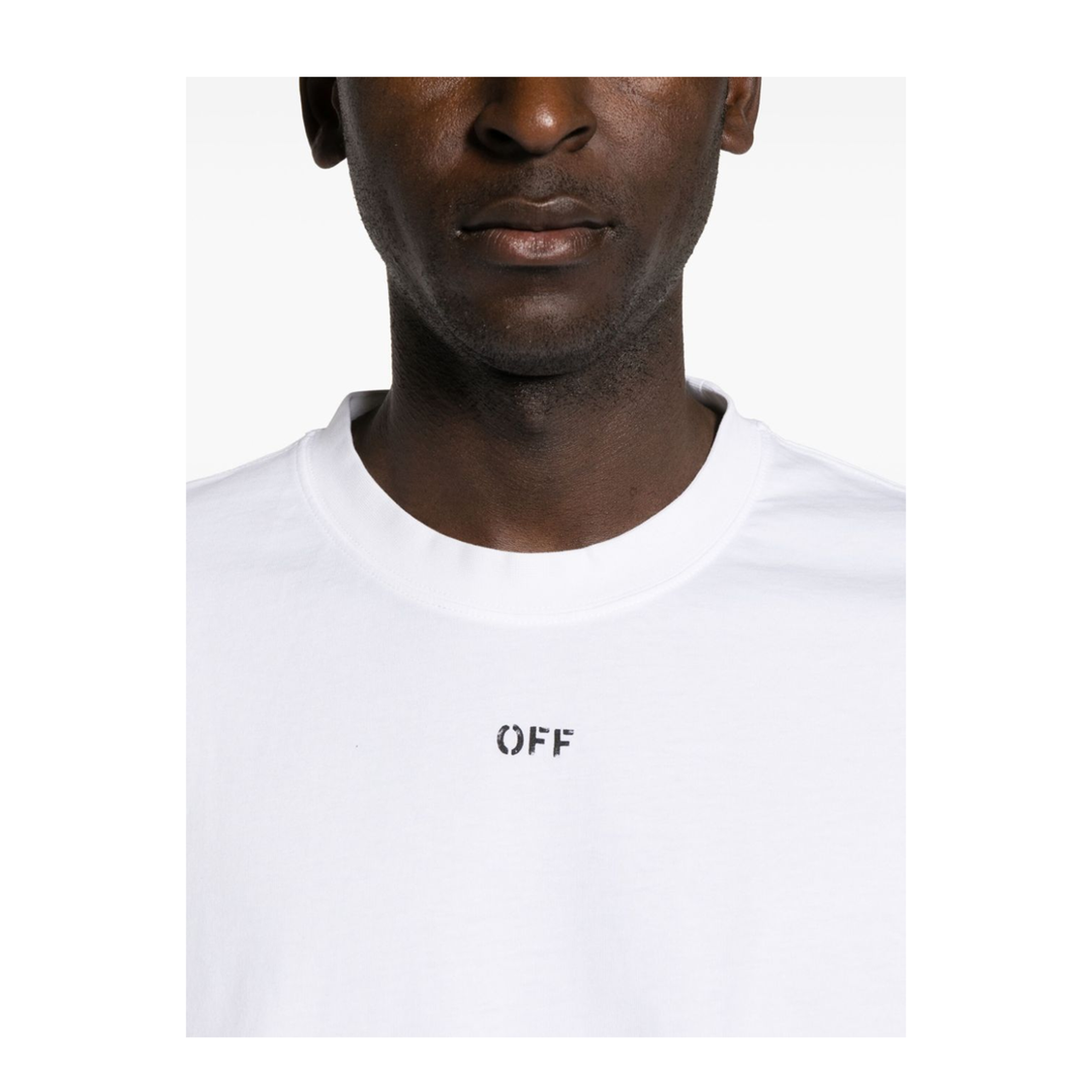 MAYFEYR - Off-White - Off Stamp Skate S/S Tee - OMAA120C99JER0050110