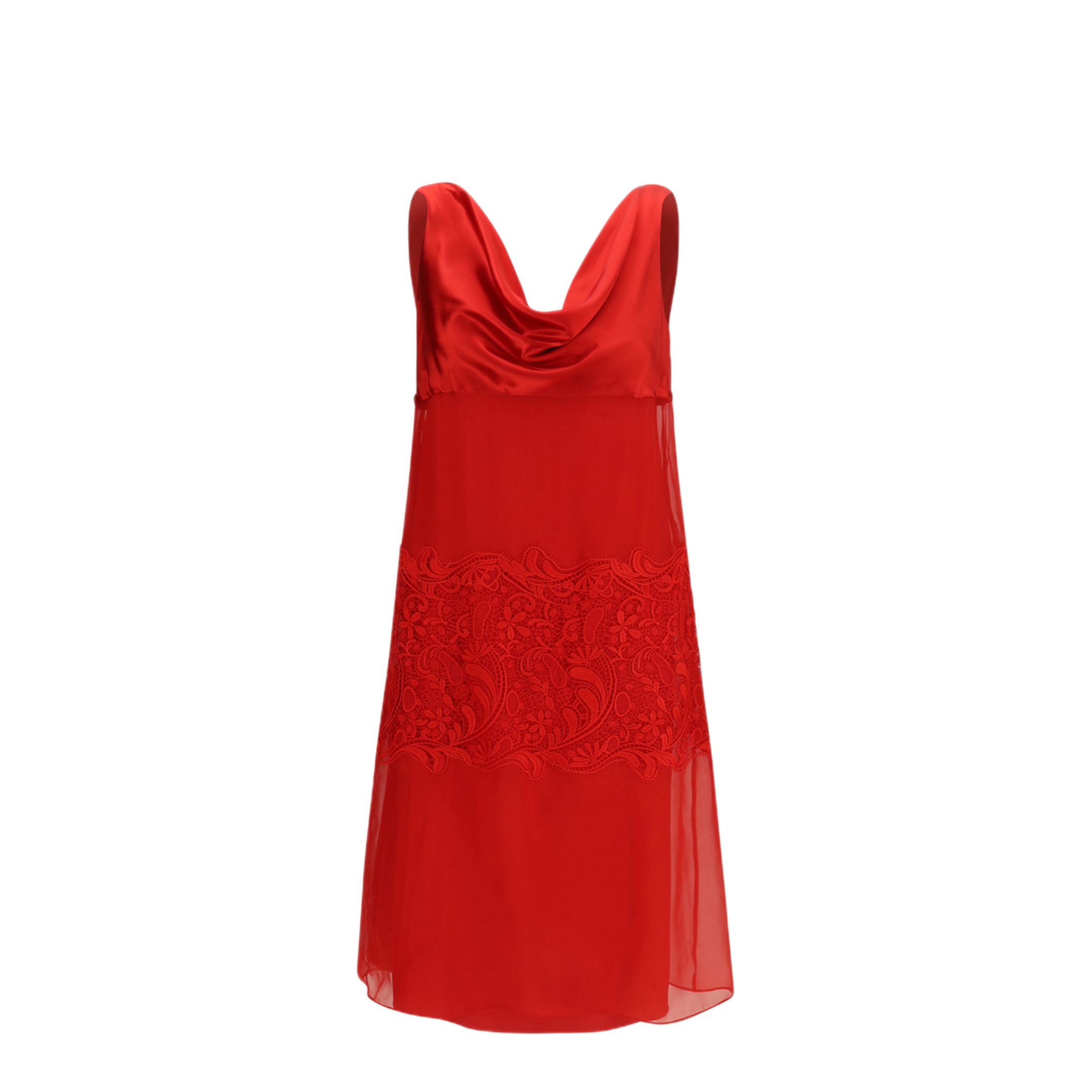 MAYFEYR - Ferragamo - Draped Lace Dress - 788202232