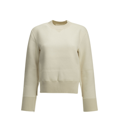 MAYFEYR - Sacai - Crew Neck Sweater Cotton Cashmere Blend - 2608670151