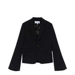 Jacket in Wool Blue