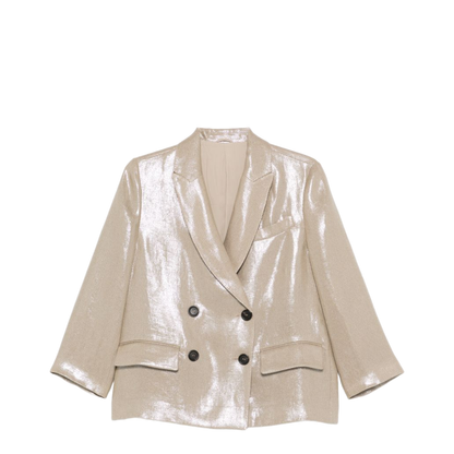 Linen Double-Breasted Jacket