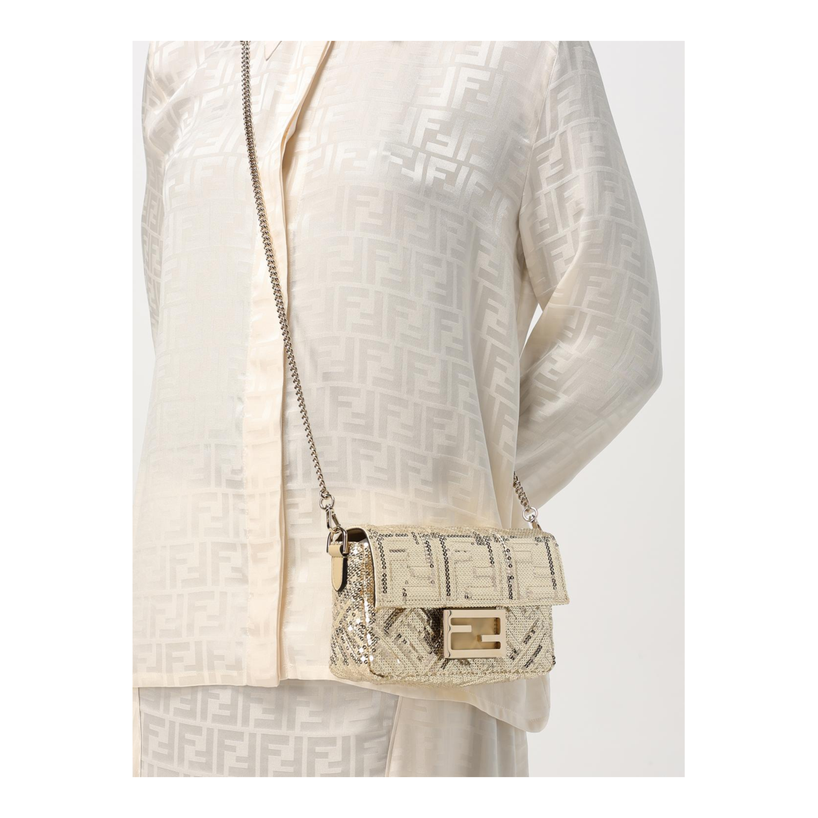 Baguette Mini Sequin Bag