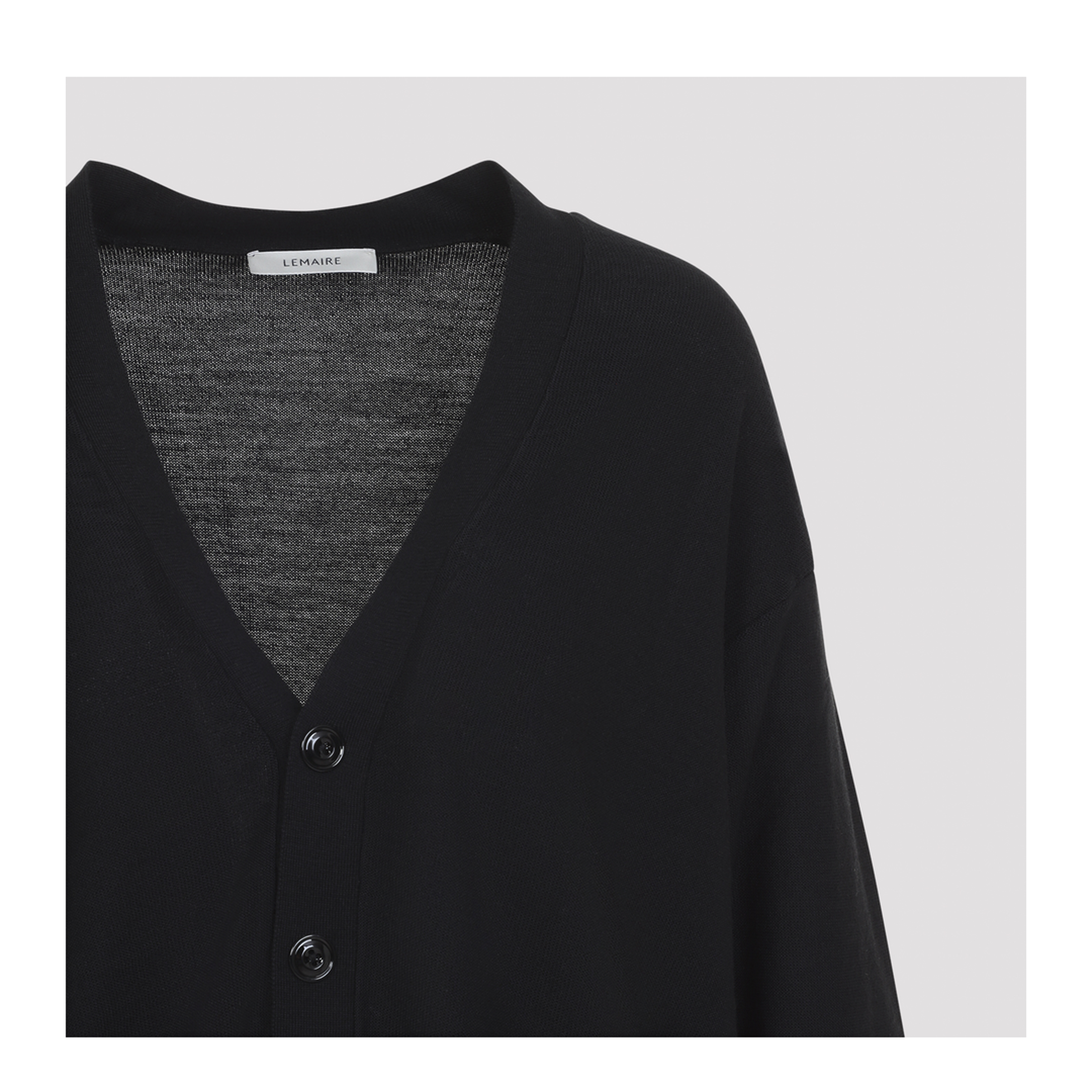 MAYFEYR - Lemaire - Relaxed Twisted Cardigan - PO0052LK1063BK999