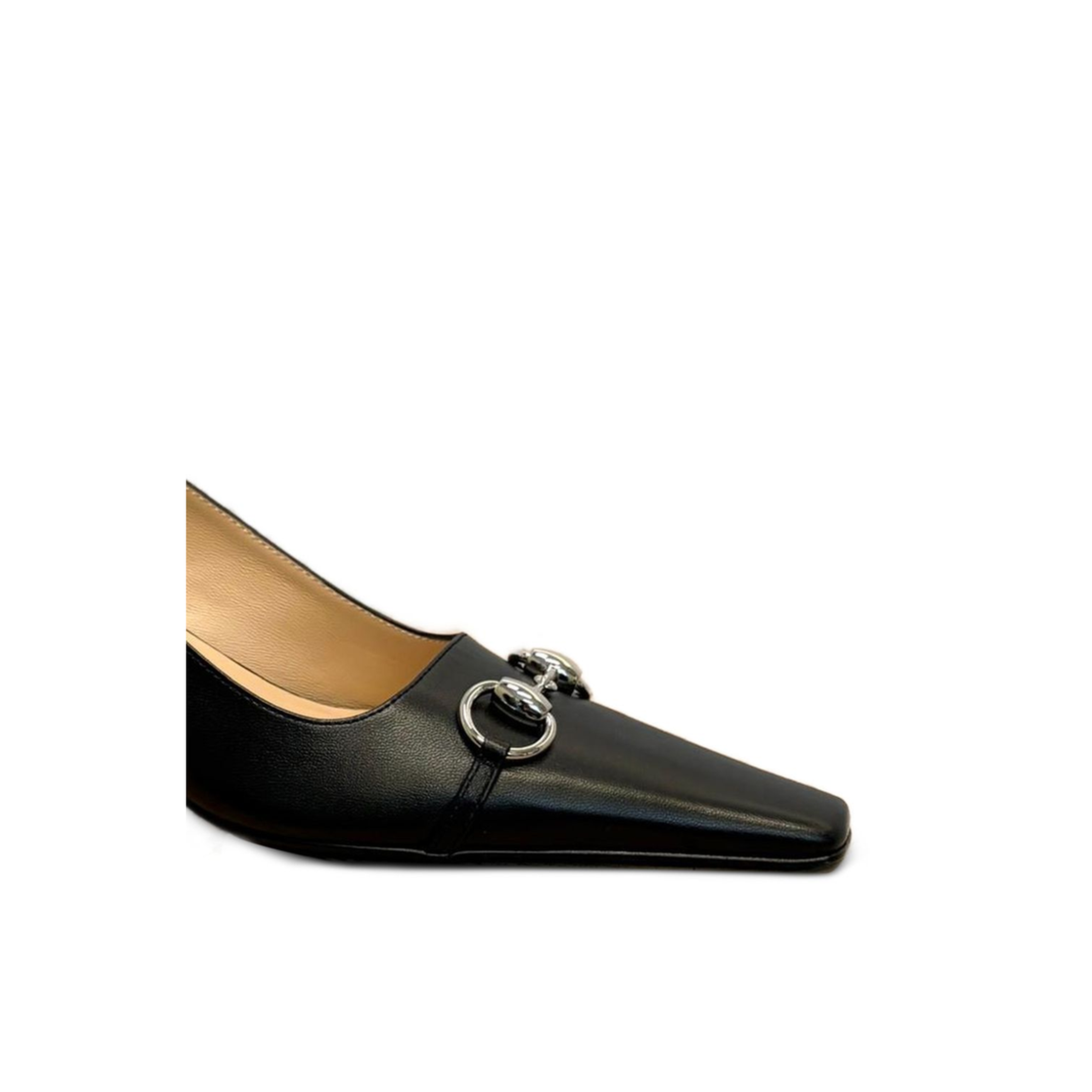 Vittoria Pump in Black Leather