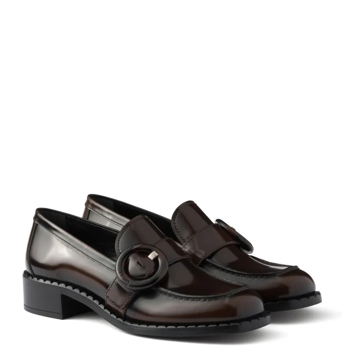 Brushed Fumé Leather Loafers