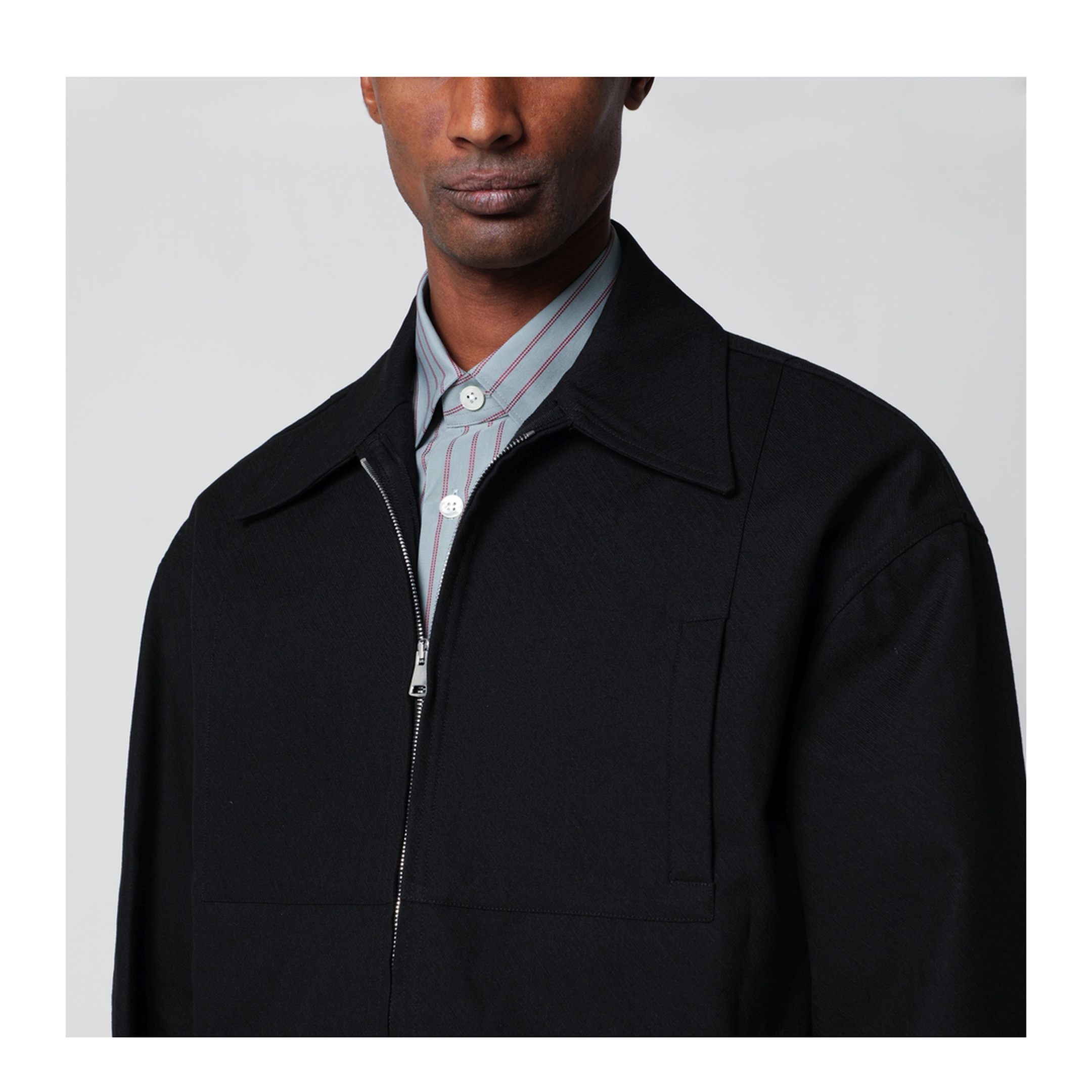 MAYFEYR - Namacheko - Black Cotton Zip Up Jacket - NS26-132N25149999