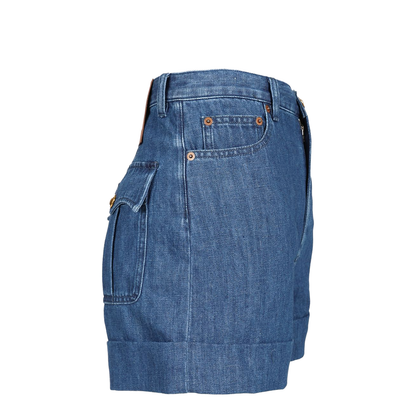 Medium Blue Denim Shorts