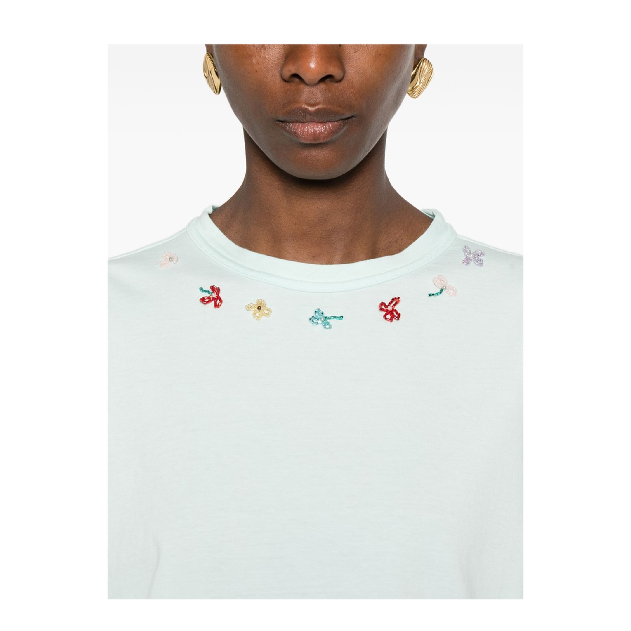 MAYFEYR - Forte Forte - Clear Blue T-Shirt - 14929BISMYTSHIRTPLUME