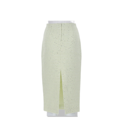 MAYFEYR - Self Portrait - Midi Skirt In Boucle - SS26026MSKGGREEN
