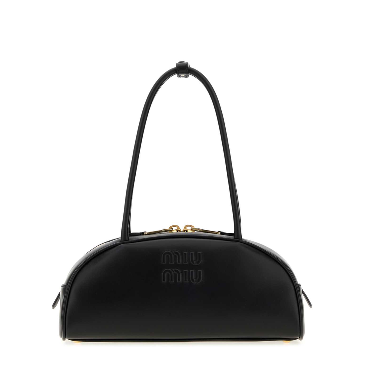 MAYFEYR - Miu Miu - Black Leather Beau Shoulder Bag - 5BB1932CRWF0002