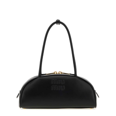 Beau Medium Calfskin Shoulder Bag - Black