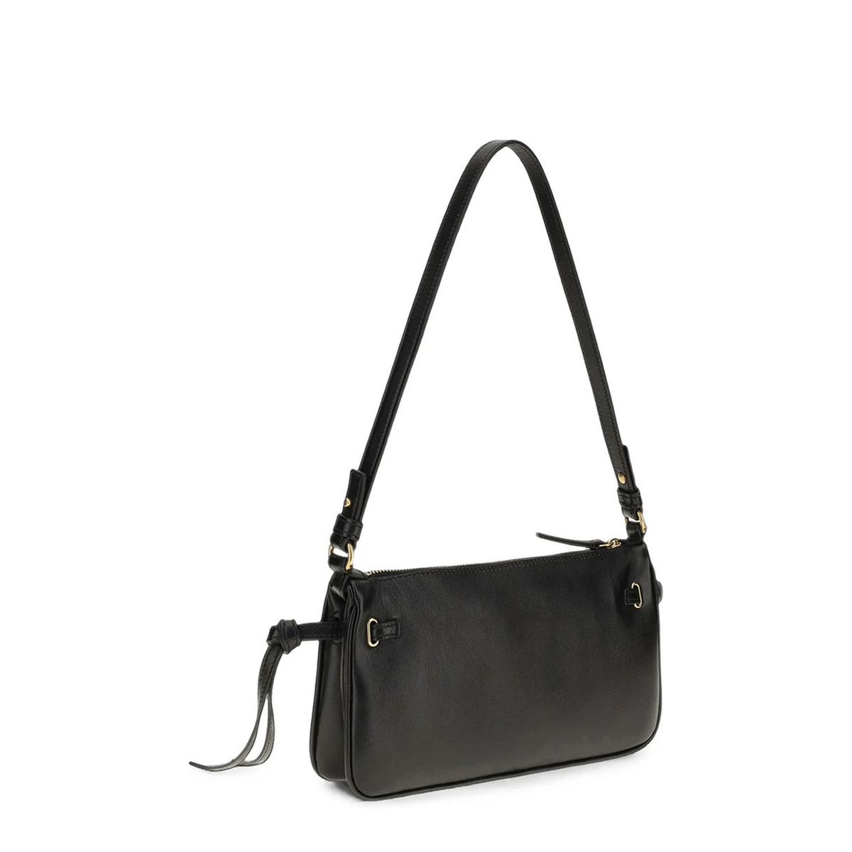 Paddington Mini Lambskin Shoulder Bag - Black