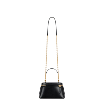 Antigona Calfskin Vanity Bag in Box Leather with Chain - Black