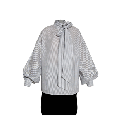 Loose-fit top with a striped pattern