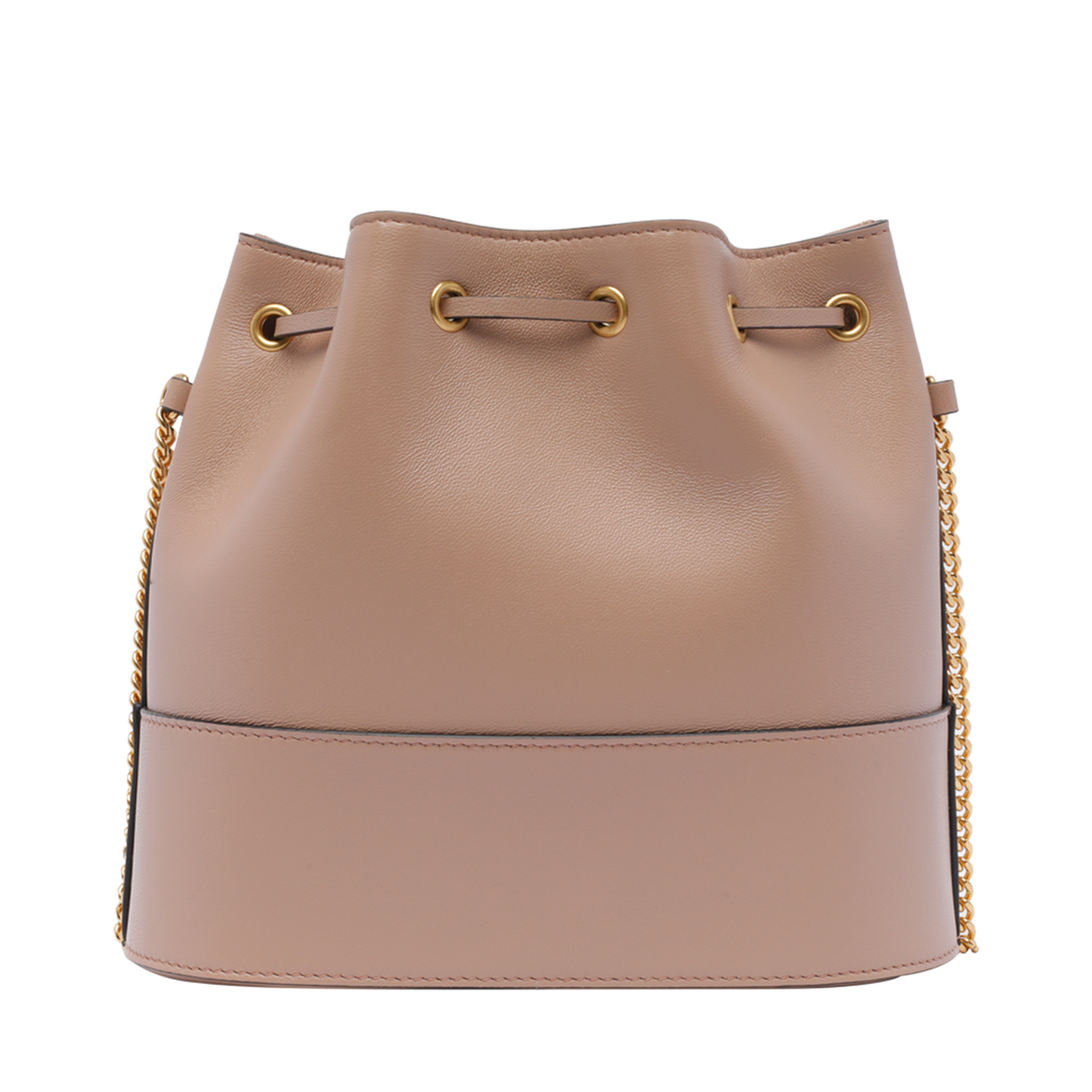 Mini Bucket Bag in Nappa with Vlogo Signature Chain