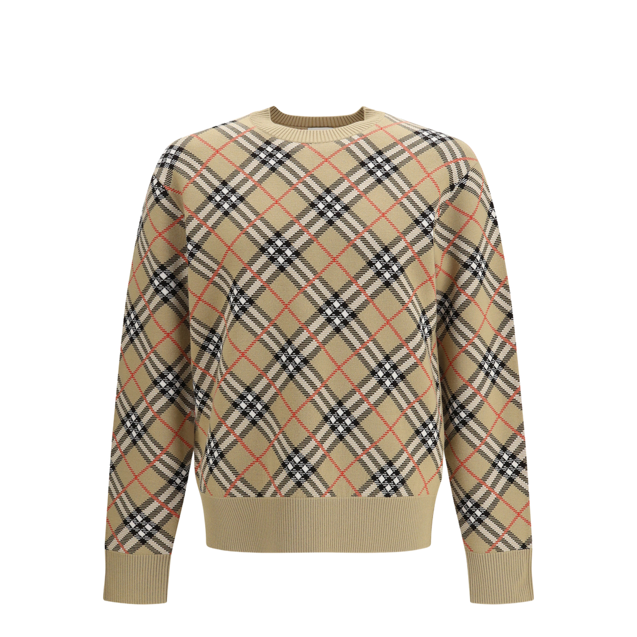 MAYFEYR - Burberry - Wool Check Sweater - 8118457