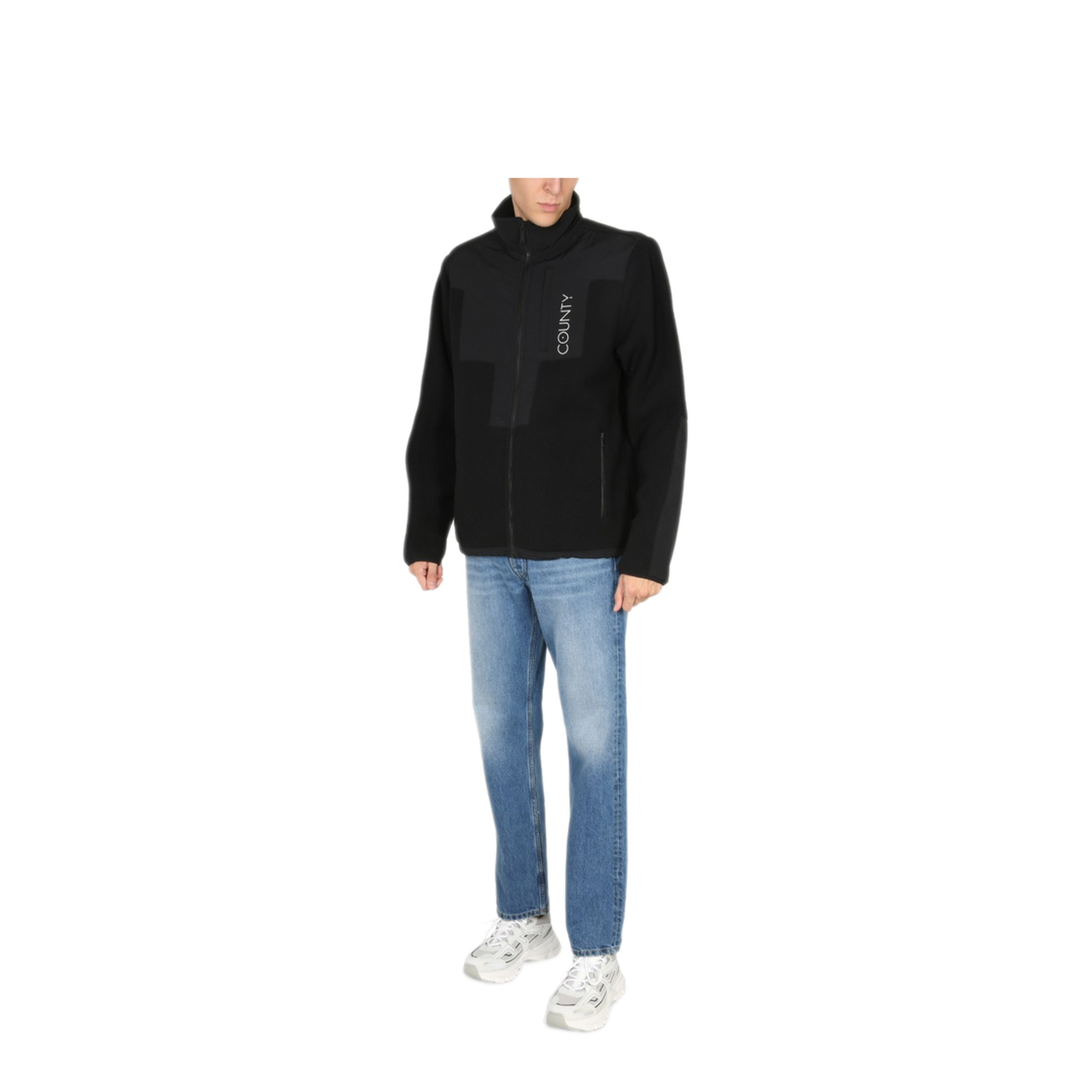 MAYFEYR - MARCELO BURLON COUNTY OF MILAN - Giacca Track Cross Block - CMEA170F21FAB0011001