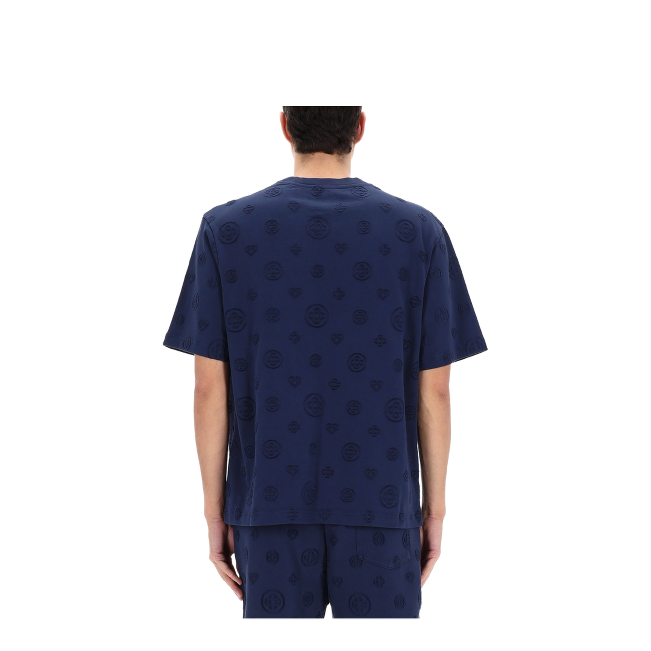 MAYFEYR - Casablanca - T-Shirt With Monogram Details - MSP26JTS04403APPLIQUEMONOGRAM