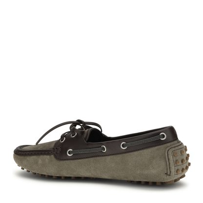 MAYFEYR - Brunello Cucinelli - Lace-Up Suede Loafers - MZSFG3200