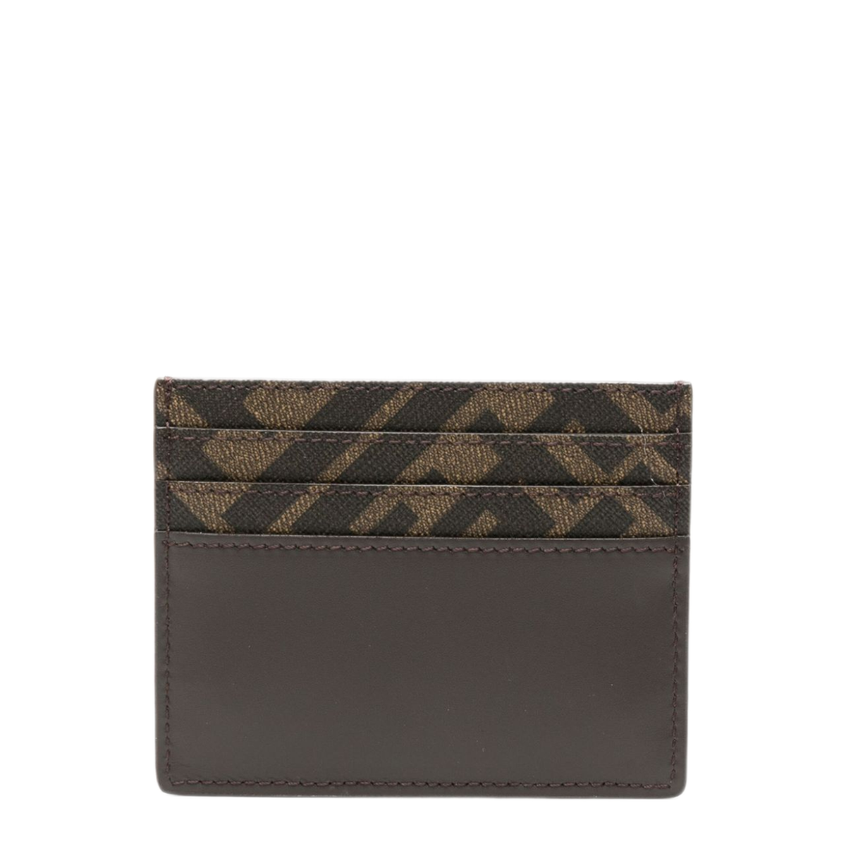 Dark Brown/Black Calfskin Card Holder