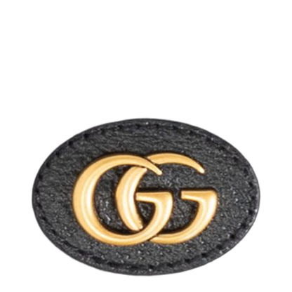 Wool Cashmere Scarf with Double G in Black