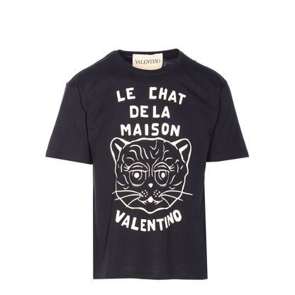 Cotton Crew-Neck T-Shirt In Black