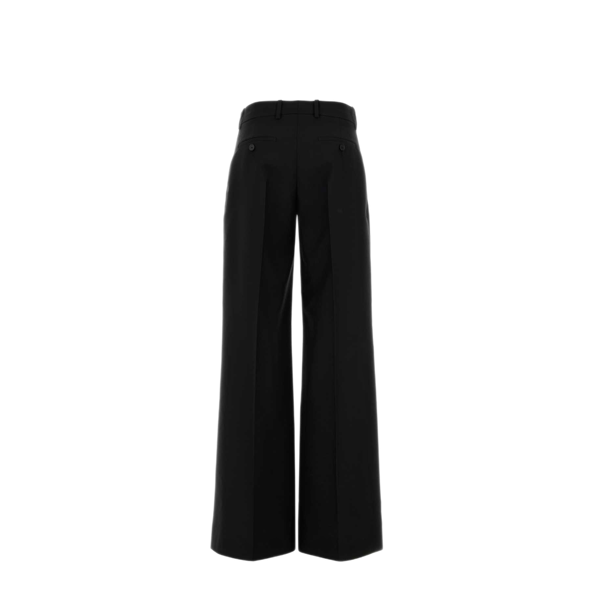 MAYFEYR - Alexander Mcqueen - Black Wool Blend Wide Leg Pant - 818193QJAEK1000