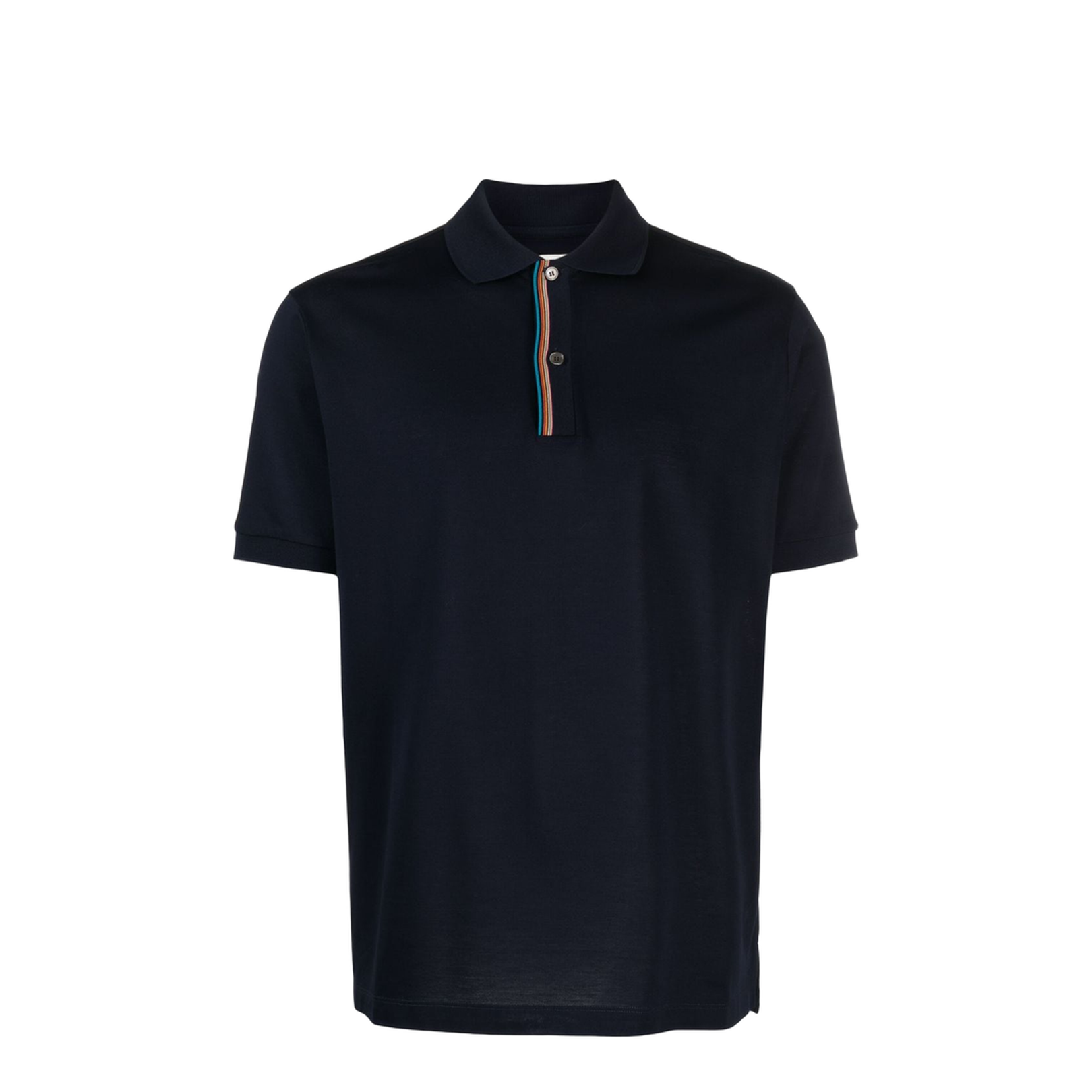 Rainbow-Stripe Cotton Polo Shirt