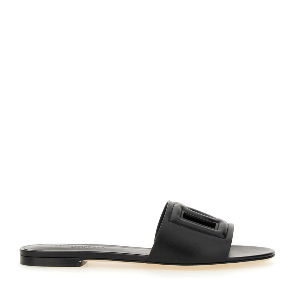 Calfskin Slides with DG Millennials Logo