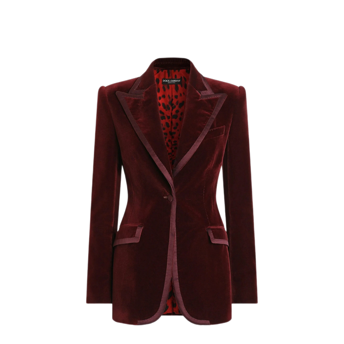 Single-Breasted Velvet Jacket