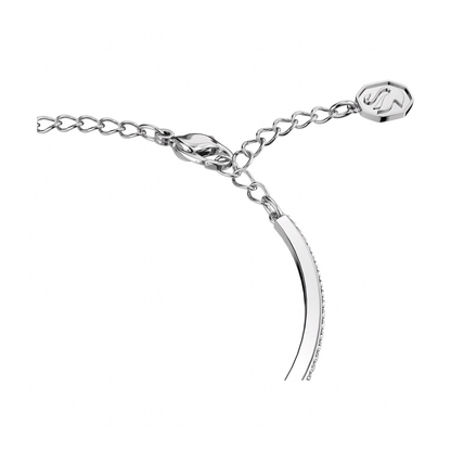 Millenia Bangle, Octagon Cut, Pavé, Blue, Rhodium Plated