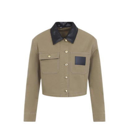 Heavy Cotton Cropped Jacket