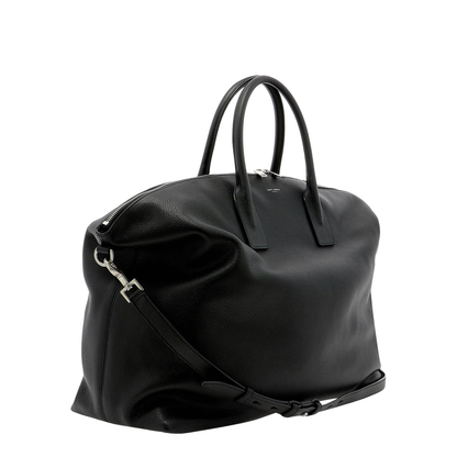 Bowling Giant Leather Duffel Bags - Black