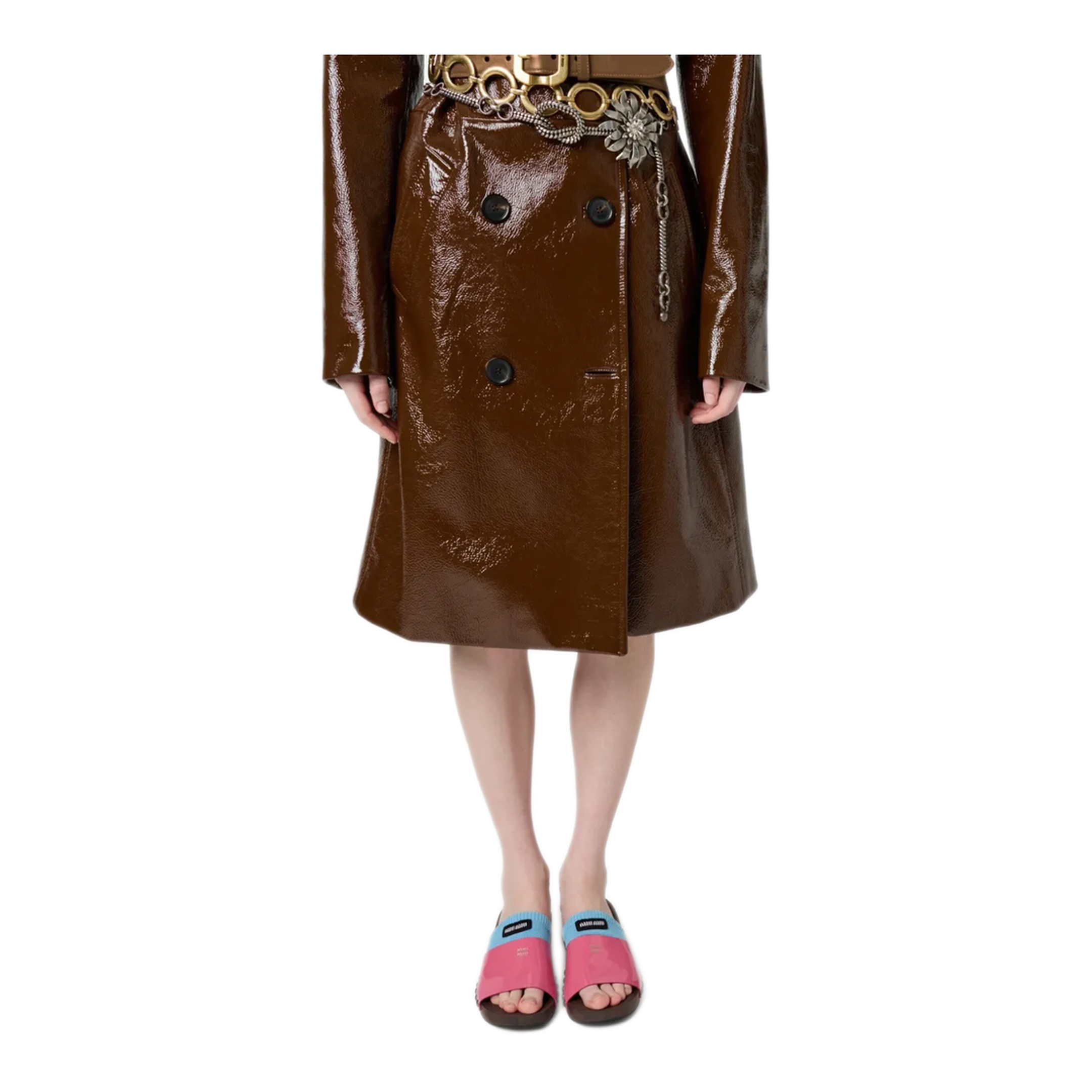 MAYFEYR - Miu Miu - Patent Leather Clogs - 5Z425EFA030069F0638