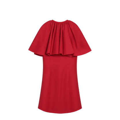 Mini Draped Wool Dress